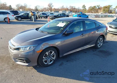 2016 Honda Civic Lx из США, поврежденный, VIN 19XFC2F56GE002949